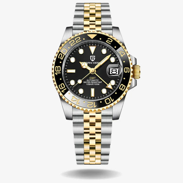 Relógio Masculino Pagani DF GMT- Ouro 40mm